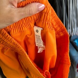 lululemon athletica Orange Athletic Shorts